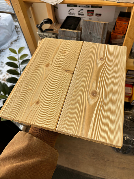 Birstēts apdares dēlis, izcelta koka struktūra