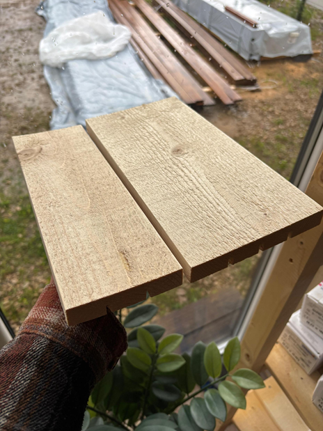 HS4k profils, smalki zāģēta virsma, divi paraugi