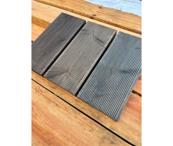 Antracīta / tumši pelēki toņi, rievota puse